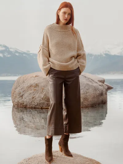 Brochu Walker The Odele Cropped Pant In Timber