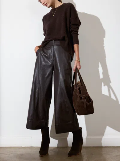 Brochu Walker The Odele Cropped Pant In Timber