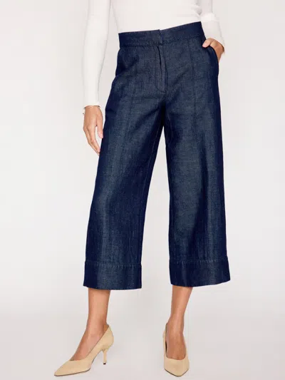 Brochu Walker Odele Cropped Straight-leg Denim Pants In Indigo