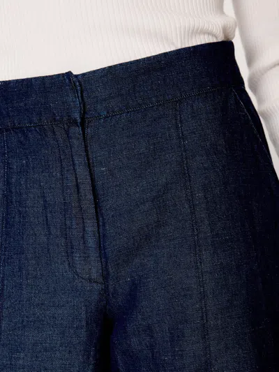 Brochu Walker Odele Cropped Straight-leg Denim Pants In Indigo