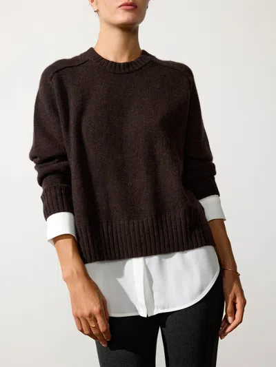 Brochu Walker The Parson Crew Looker In Carob Mélange