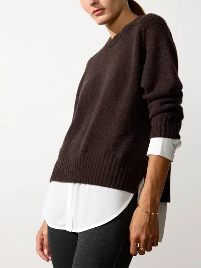 Brochu Walker The Parson Crew Looker In Carob Mélange