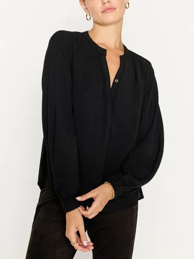 Brochu Walker The Phoebe Blouse In Black Onyx