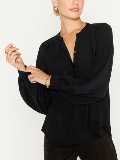 Brochu Walker The Phoebe Blouse In Black Onyx