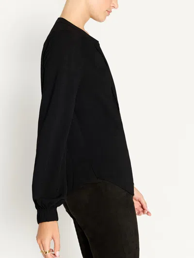Brochu Walker The Phoebe Blouse In Black Onyx