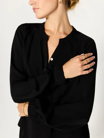 Brochu Walker The Phoebe Blouse In Black Onyx