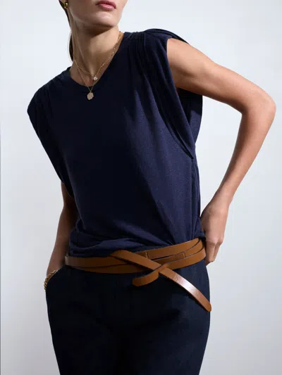 Brochu Walker The Reins Tee In Navy