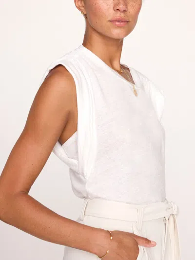 Brochu Walker The Reins Tee In Salt White