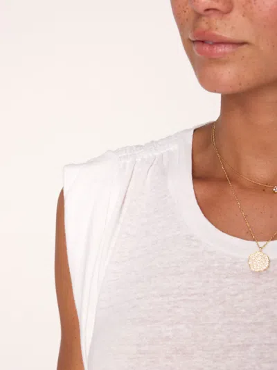 Brochu Walker The Reins Tee In Salt White
