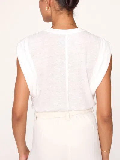 Brochu Walker The Reins Tee In Salt White