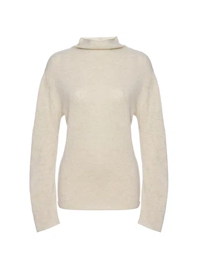 Brochu Walker The Rhone Relaxed Funnel Sweater In Bisque Mélange
