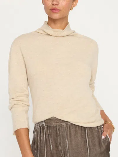Brochu Walker The Rhone Relaxed Funnel Sweater In Bisque Mélange