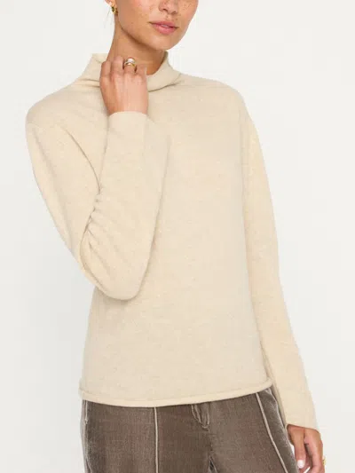 Brochu Walker The Rhone Relaxed Funnel Sweater In Bisque Mélange