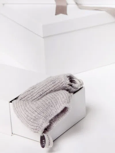 Brochu Walker The Ribbed Cashmere Socks In Heather Grey