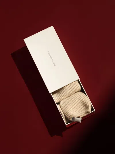 Brochu Walker The Ribbed Cashmere Socks In Bisque Mélange