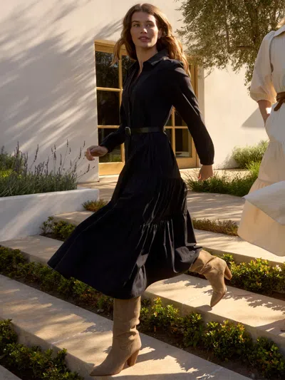 Brochu Walker The Saddle Belt In Black Onyx