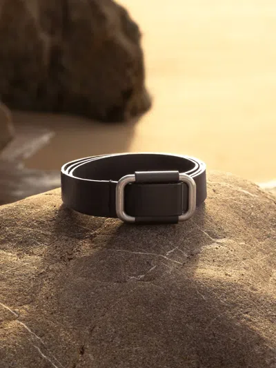 Brochu Walker The Saddle Belt In Black Onyx