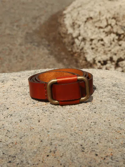 Brochu Walker The Saddle Belt In Cognac