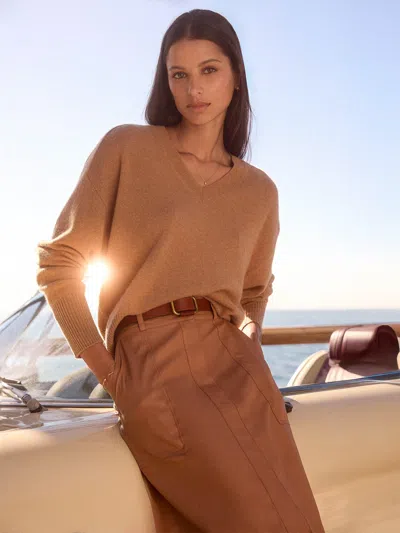 Brochu Walker The Saddle Belt In Cognac