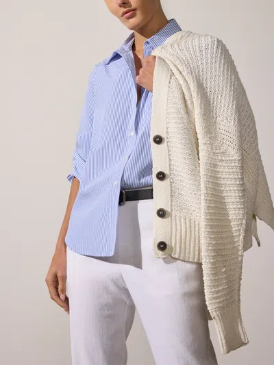 Brochu Walker The Sia Cardigan In Salt White