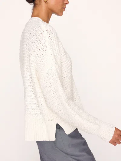 Brochu Walker The Sia Cardigan In Salt White