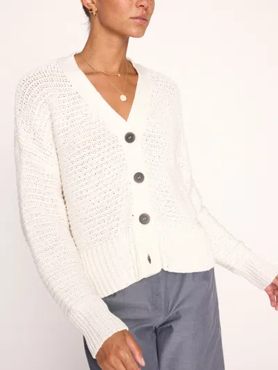 Brochu Walker The Sia Cardigan In Salt White