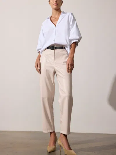 Brochu Walker The Stone Vegan Leather Pant In Perle