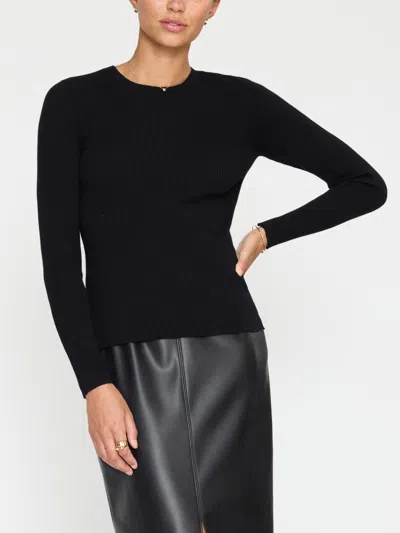 Brochu Walker The Tamsin Skinny Rib In Black Onyx