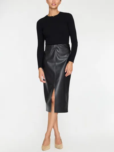 Brochu Walker The Tamsin Skinny Rib In Black Onyx