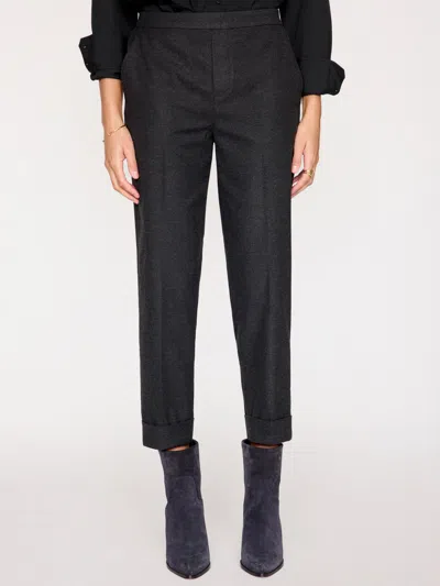 Brochu Walker The Westport Brushed Pant In Dark Charcoal Mélange