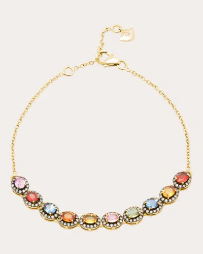 Amrapali Women's Diamond & Multicolor Sapphire 18k Gold Mini Rajasthan Bracelet In Multicolor