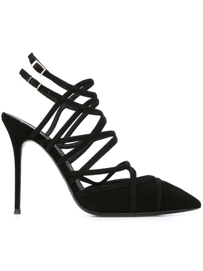 Giuseppe Zanotti Caged Stiletto Sandals In Black