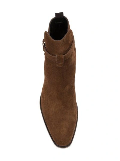 Shop Saint Laurent 'wyatt' Jodhpur Ankle Boots
