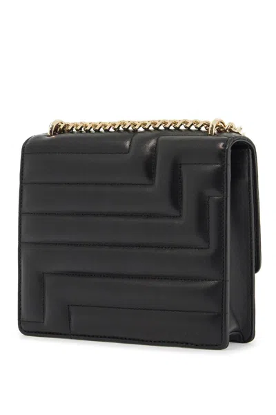 Jimmy Choo Avenue Mini Quilted Shoulder Handbag In Black
