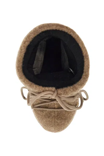 Moon Boot Icon Felt Low S In Beige