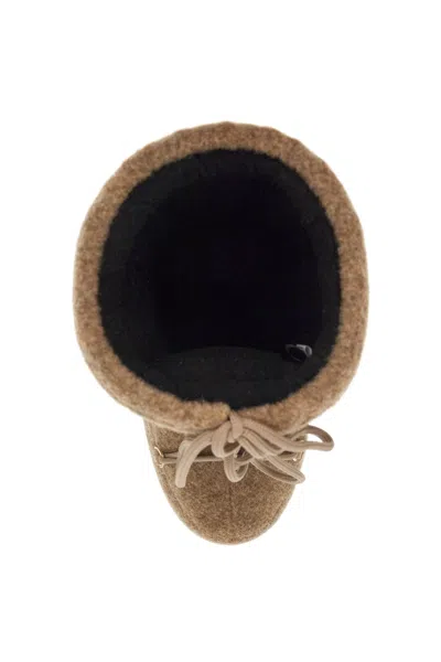 Moon Boot Icon Boots In Beige