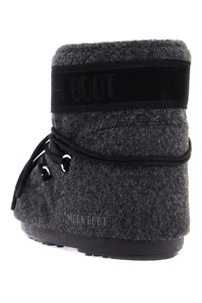 Moon Boot Icon Low Felt Snow Boots An In Grey