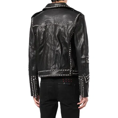 Celine Soft Leather Biker Jacket With Studs.
