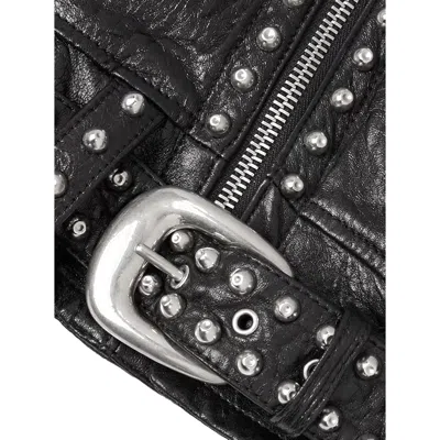 Celine Soft Leather Biker Jacket With Studs.