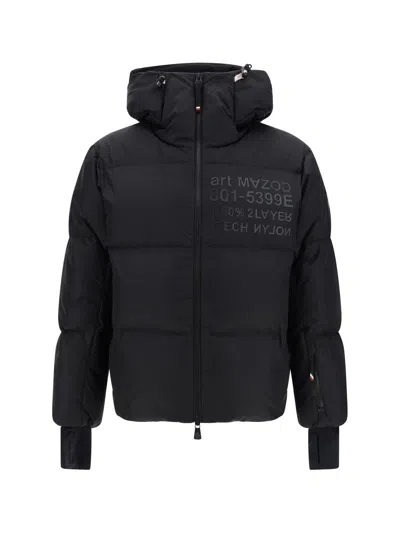 Moncler Logo-patch Padded Jacket In Black