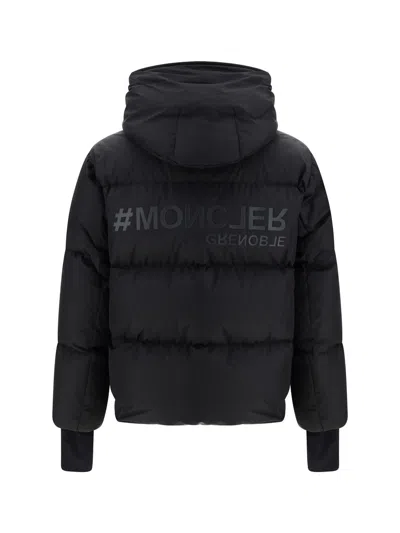 Moncler Logo-patch Padded Jacket In Black