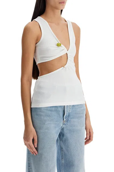 Christopher Esber 'stone Arc Tank Top For In White