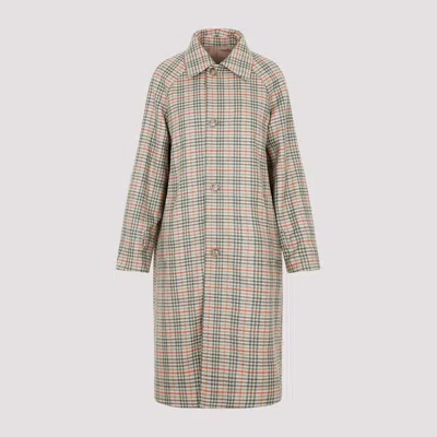 Akris Reversible Checked Wool Coat