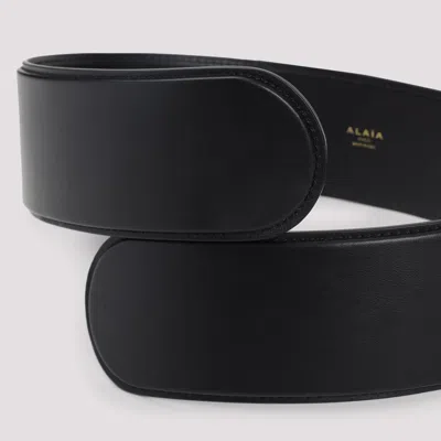 Alaïa Alaia Black Leather Flex Twist Belt Women