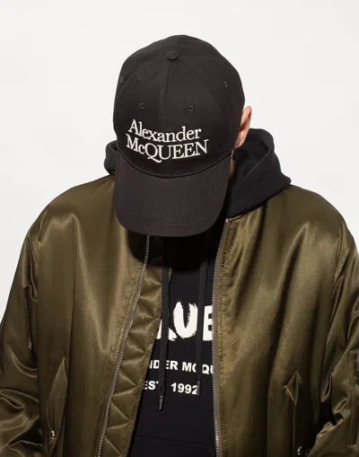 Alexander Mcqueen Embroidered Cotton-twill Baseball Cap