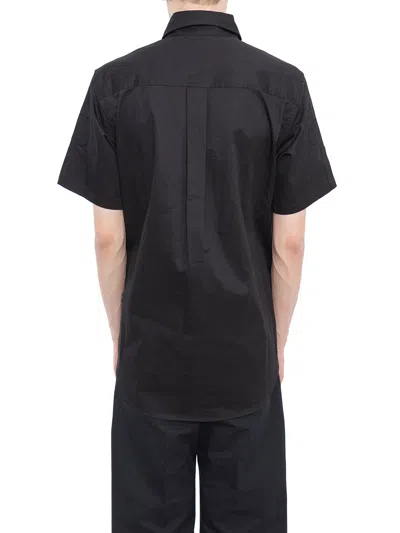Alexander Wang Men's Black Cotton Shirt With Patch Applications And Double Front Pockets