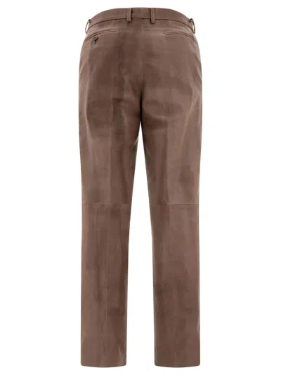 Auralee Tailored Trousers With Back Pockets And Belt Loops