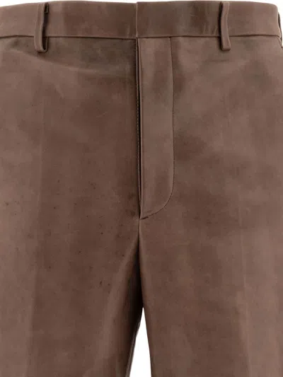 Auralee Tailored Trousers With Back Pockets And Belt Loops