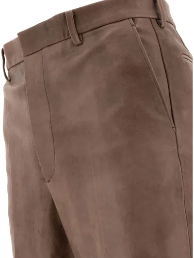 Auralee Tailored Trousers With Back Pockets And Belt Loops