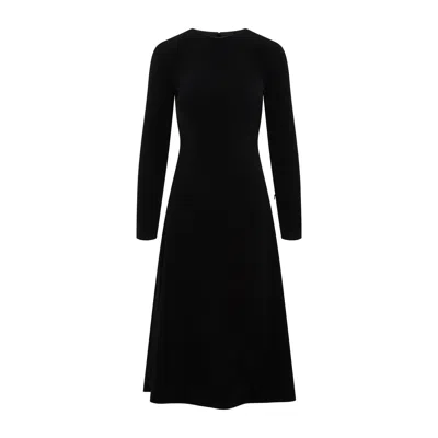 Balenciaga Black High-neck Sleeveless Dress With Polyester And Elastane Blend Fabric